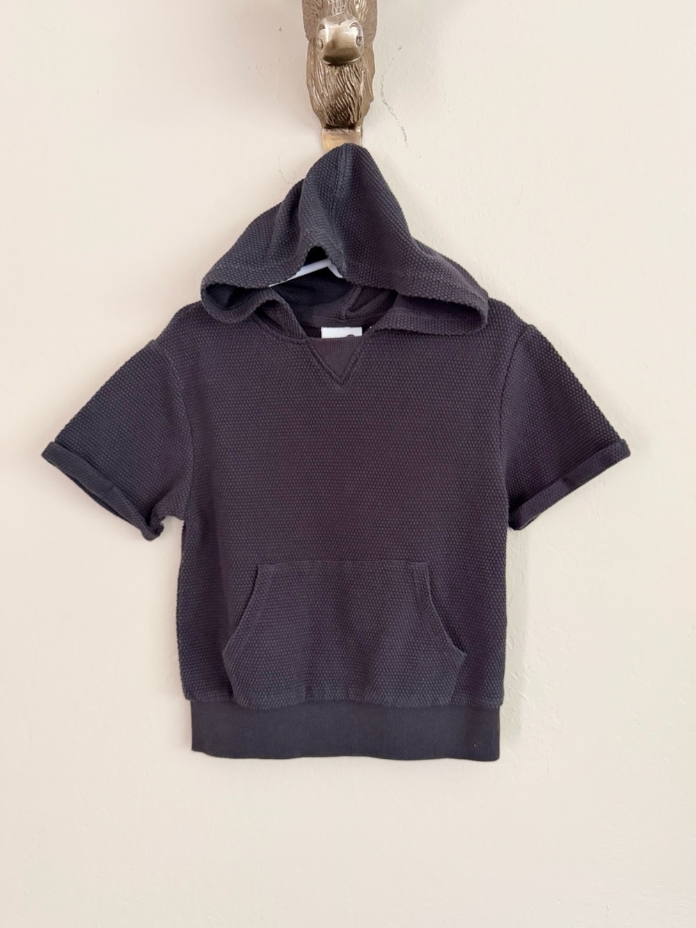 Cotton On Kids Hooded Short Sleeve Sweatshirt • 3 Years